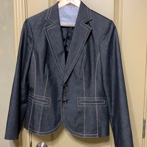Kasper Dark Blue Jean Jacket